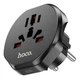Універсальний перехідник для розетки HOCO AC6 Unimpeded Universal Conversion Plug 10А Black (6931474791511) - зображення 4