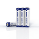 Акумуляторна батарея AAA XTAR Blue PRO 1.5V Li-ion 1620mWh/1000mAh з LED індикатором | мaкс. заряд - 2А / розряд - 2А | набір 4шт. у пласт. кейсі - зображення 1