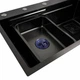 Кухонна мийка AQUAMARIN ATHENA 7545 platinum Black - зображення 4