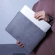Кожаный чехол для MacBook Air 13" 2018-2025 INCARNE Gamma Plus Серый - изображение 2