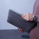 Кожаный чехол для MacBook Air 13" 2018-2025 INCARNE Gamma Plus Серый - изображение 4