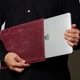 Кожаный чехол для MacBook Air 13" 2018-2025 INCARNE Free Port Plus Бордовый - изображение 4