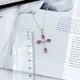 Серебряное колье с натуральным рубином 1.329ct, вес изделия 3,89 гр (2167624) - изображение 4
