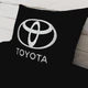 Плед та подушка автомобільні з вишивкою логотипа Toyota Чорний + Чохол для зберігання (0735) - изображение 3