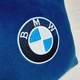 Плед та подушка автомобільні з вишивкою логотипа BMW Синій + Чохол для зберігання (0708) - зображення 2