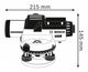 Оптический нивелир Bosch GOL 26D + строительный штатив BT160 + измерительная рейка GR500 (0601068002) - изображение 4