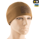 Зимняя M-Tac шапка Watch Cap Elite флис (270г/м2) с липучкой Coyote Brown койот M - изображение 3