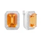 Срібні сережки з блакитним кварцом 18.54ct. - зображення 1