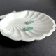 Серебряные серьги с натуральным изумрудом 2.106ct, фианитами (2162230) - изображение 2