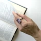 Срібна каблучка з натуральним аметистом 14.208ct, вага виробу 7,5 гр (2163664) - зображення 6