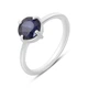 Серебряное кольцо с натуральным сапфиром 1.6ct, вес изделия 2,14 гр (2168799) - изображение 1