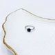Серебряное кольцо с натуральным сапфиром 1.6ct, вес изделия 2,14 гр (2168799) - изображение 7