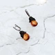 Серебряные серьги с Натуральным золотим кварцем 12.913ct (2165699) - изображение 4
