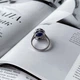 Срібна каблучка з натуральним сапфіром 8.087ct, вага виробу 4,82 гр (2157809) - зображення 4