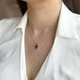 Серебряная подвеска с рубином 3.142ct (2157847) - изображение 6