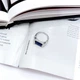 Срібна каблучка з натуральним сапфіром 3.392ct, вага виробу 5,74 гр (2162520) - зображення 3
