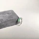 Срібна каблучка з натуральним смарагдом 1.803ct, фіанітами, вага виробу 2,04 гр (2162247) - зображення 2