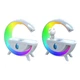 Зволожувач повітря Астронавт з RGB підсвічуванням та USB антигравітаційний крапельний Білий - зображення 2
