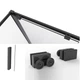 Комплект: Душова кабіна DUSEL DSL194B Black matt 1000*1000, скло прозоре+ Душова система з термостатом DUSEL CENTRO - зображення 5
