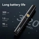 Тример для носа та вух HOCO DAR08 April portable nose hair trimmer (320 mAh, 90 min). Black - зображення 3