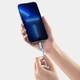 USB кабель Type-C на Lightning для iPhone Baseus Crystal Shine Series (2m, 20W, 480 Mbps). Sky Blue - зображення 7