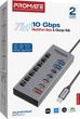 USB-C хаб 7-в-1 Promate Gegahub-10G Grey (gegahub-10g) - изображение 6