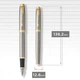 Ручка перьевая Parker IM Brushed Metal GT FP F 22 211 - изображение 4