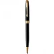 Набір ручок Parker SONNET Black Lacquer GT FP+BP (перова + кулькова) - зображення 2
