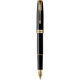 Набір ручок Parker SONNET Black Lacquer GT FP+BP (перова + кулькова) - зображення 3