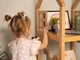 Детская полка-домик с окнами BUSY WOOD 50х50х130 см Белый - изображение 6