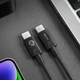 Кабель USB-C > USB-C заряджання/синхронізації 1.5м, Type-C, 100w, чорний (GRAVASTARTC_BLK) - изображение 2