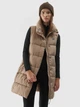 Теплый жилет удлиненный женский 4F Vest F076 4FAW23TVESF076-82S XS Бежевый (5904698481286) - изображение 4