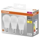 Набір ламп 3шт OSRAM LED E27 10Вт 2700К 1055Лм A60 - зображення 1