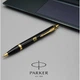 Ручка шариковая Parker IM Black GT BP Трезубец огненный Золотистый 22032_T031y - изображение 3