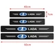 Карбоновые защитные наклейки на пороги автомобиля LADA 4шт - изображение 7