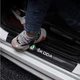 Карбоновые защитные наклейки на пороги автомобиля SKODA 4шт - изображение 2