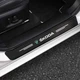 Карбоновые защитные наклейки на пороги автомобиля SKODA 4шт - изображение 3