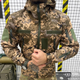 Осіння чоловіча Куртка з капюшоном Softshell на флісі піксель розмір XL - зображення 8