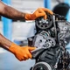 Защитные нитриловые перчатки Mercator Gogrip L оранжевые 25 пар - изображение 2