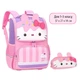 Шкільний рюкзак Hello Kitty + пенал, портфель для дівчаток ортопедичний Рожевий/фіолетовий - 1-3 клас, висота 37см - зображення 1