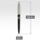 Ручка кулькова Parker JOTTER Originals UKRAINE Black CT BP Тризуб синьо-жовтий 15632_T0016u - зображення 3