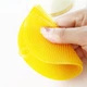 Силіконова губка для миття посуду Silicone Sponge Yellow - изображение 2