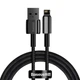Кабель швидкого заряджання USB-Lightning Baseus Tungsten Gold Fast Charging Data Cable (2.4A 480Mbps) 1m, чорний - зображення 1