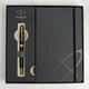 Набор Parker SONNET Black Lacquer GT BP (шариковая ручка + блокнот Parker) - изображение 4