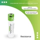 Комплект 2 шт. аккумуляторные батарейки Smartoools 18650 3.7V 2000Mah с зарядкой Type-C (Зеленый) - изображение 5