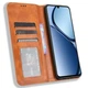 Чехол-книжка Deexe Retro Style для Realme C63 / C61 / Note 60x - Brown - изображение 2