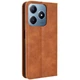 Чехол-книжка Deexe Retro Style для Realme C63 / C61 / Note 60x - Brown - изображение 6