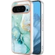 Захисний чохол Deexe Marble Style для Google Pixel 9 / 9 Pro - Green - зображення 1