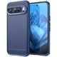 Силіконовий (TPU) чохол UniCase Carbon для Google Pixel 9 / 9 Pro - Blue - зображення 1