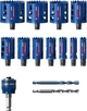 Набор коронок Bosch Expert Tough Material 11 шт с адаптером и 2 центровочными сверлами (2608900448) - изображение 1
